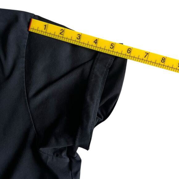 Uniqlo AIRism Button-Up Shirt Men’s SM Black Cotton Blend Short Sleeve Techwear - Picture 7 of 7